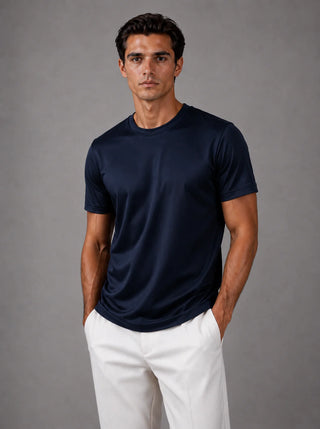 Mandro Signature Glossy T-shirt Navy