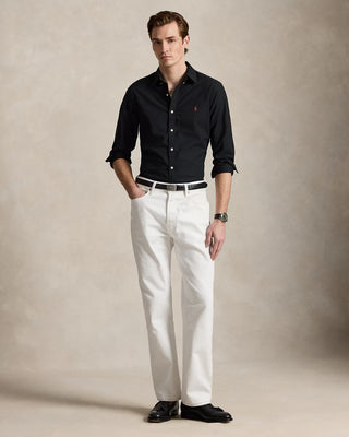 Polo Ralph Lauren Slim Fit Garment-Dyed Oxford Shirt Black