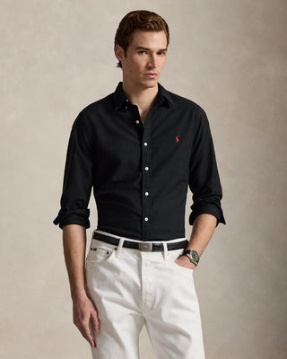 Polo Ralph Lauren Slim Fit Garment-Dyed Oxford Shirt Black