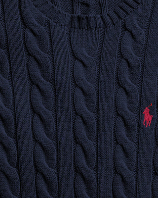 Ralph Lauren Cable Knit Tröja Marin Blå Herr
