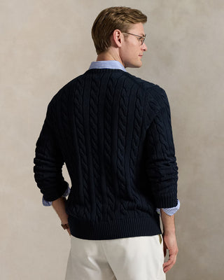 Ralph Lauren Cable Knit Tröja Marin Blå Herr