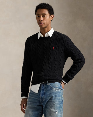 Ralph Lauren Cable Knit Tröja Svart Herr
