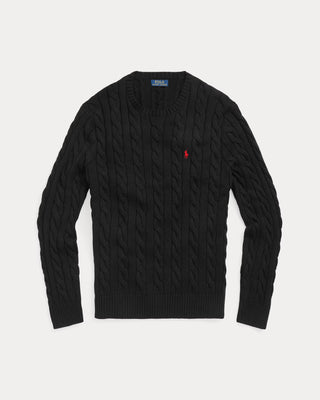Ralph Lauren Cable Knit Tröja Svart Herr
