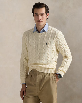 Ralph Lauren Cable Knit Tröja Beige Herr