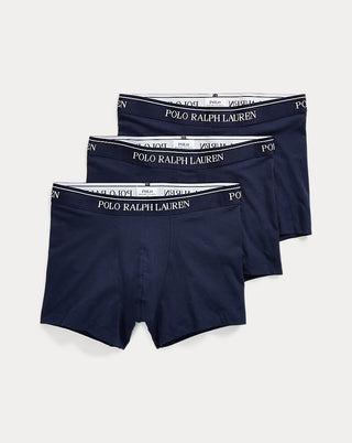 Polo Ralph Lauren Cotton Stretch Boxer Briefs 3-Pack Navy