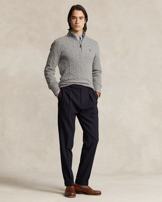 Polo Ralph Lauren Cable-Knit Wool-Cashmere Quarter-Zip