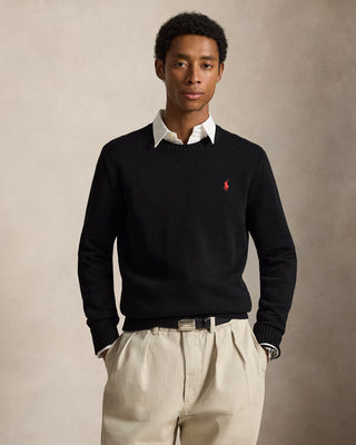 Polo Ralph Lauren Cotton Crewneck Sweater Black