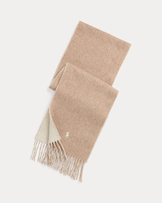Ralph Lauren Scarf Beige Herr – Vändbar Halsduk