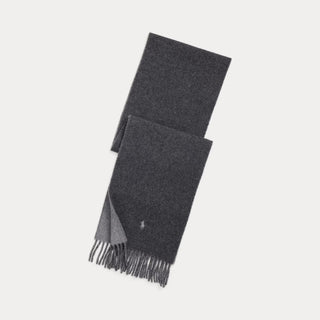 Ralph Lauren Scarf Grå Herr – Vändbar Halsduk