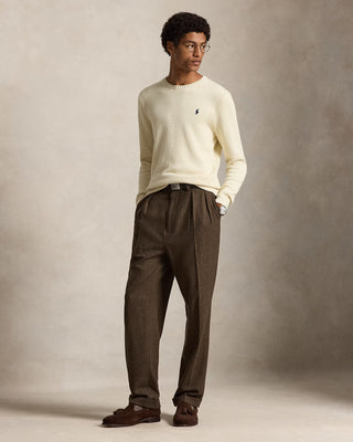 Polo Ralph Lauren Cotton Crewneck Sweater Beige