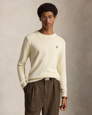 Polo Ralph Lauren Cotton Crewneck Sweater Beige