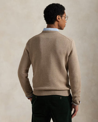 Ralph Lauren Cotton Crewneck Tröja Beige Herr