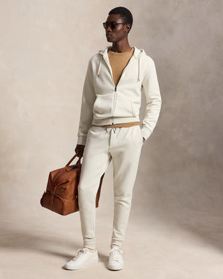 Polo Ralph Lauren Double-Knit Full-Zip Hoodie Beige