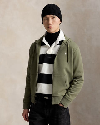 Polo Ralph Lauren Double-Knit Full-Zip Hoodie Army Grön