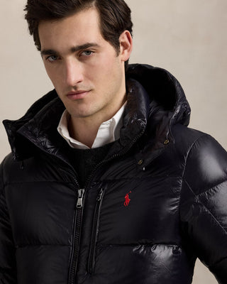 Ralph Lauren The Gorham Glossed Down Jacket Svart Herr