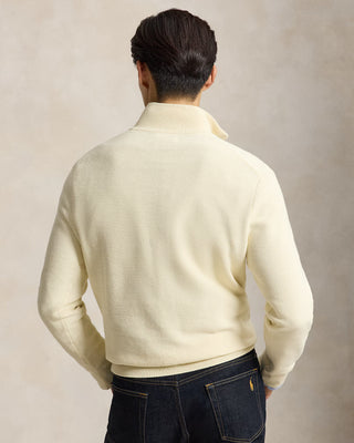 Polo Ralph Lauren Cotton Mesh Quarter-Zip Sweater