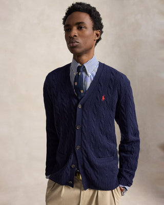 Polo Ralph Lauren Cable-Knit Wool-Cashmere Cardigan