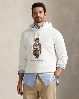 Ralph Lauren Polo Bear Hoodie Vit Herr