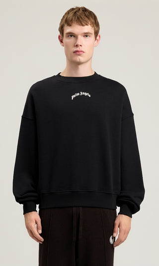 Palm Angels Classic Logo Sweatshirt Herr Svart
