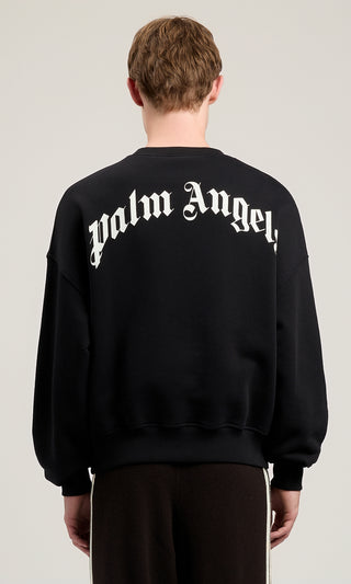 Palm Angels Classic Logo Sweatshirt Herr Svart