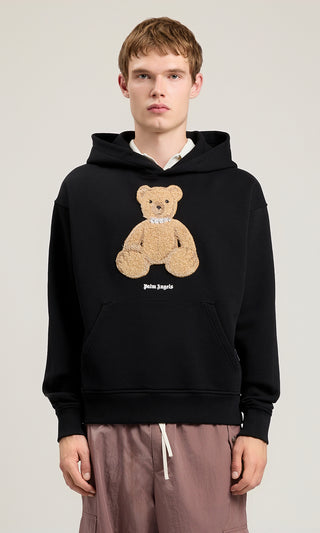Palm Angels Bear Hoodie Herr Svart