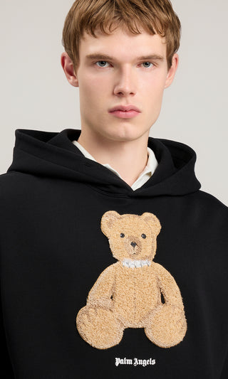 Palm Angels Bear Hoodie Herr Svart
